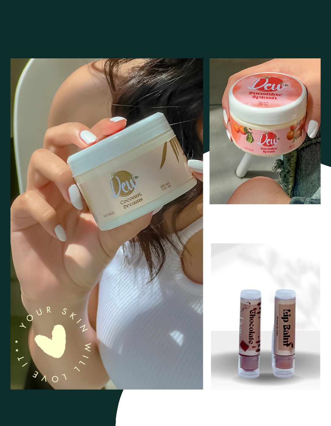 Winter Glow Bundle (Moisturizer + Foot Cream + Lip Balm)